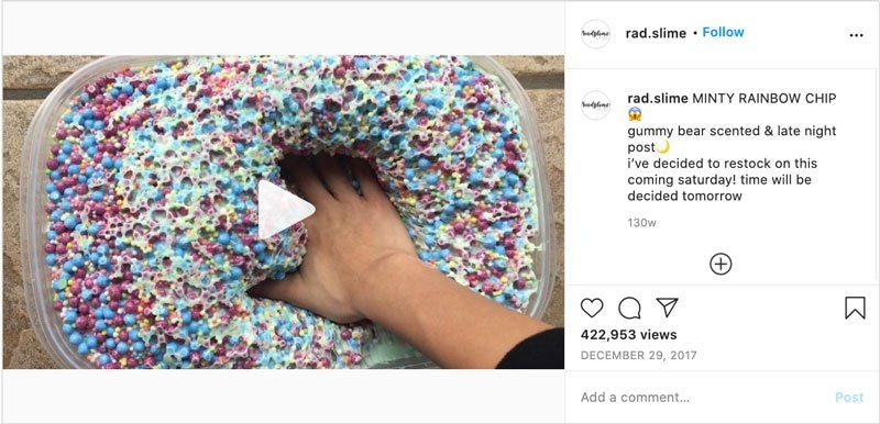 RadSlimeShop是如何在Instagram上赚钱的